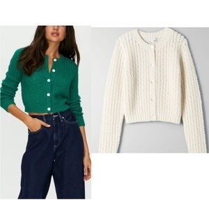Aritzia Wilfred Free Fortune Cardigan in Espace XS